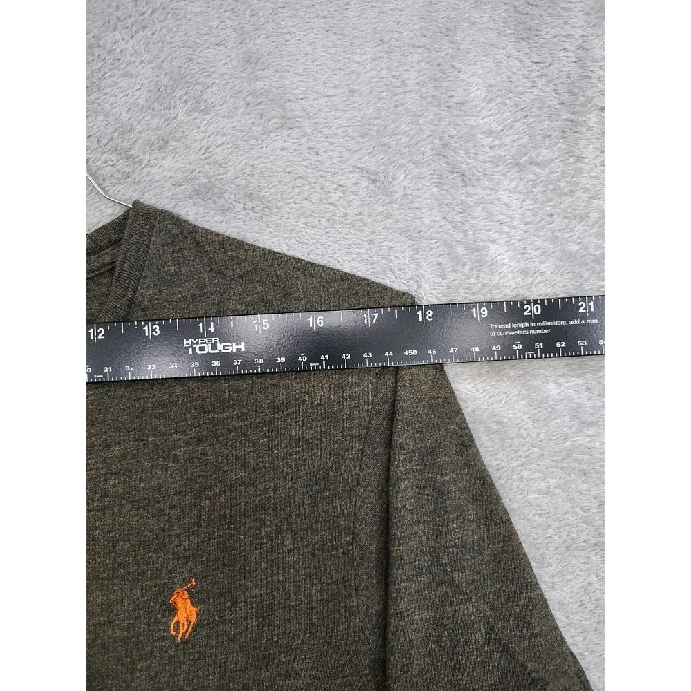 Polo Ralph Lauren Large T Shirt M Green Heather Long‎ Sleeve Pony Pullover Mens